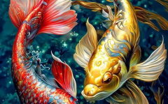 锦鲤鱼图片,探寻水中贵族的优雅与魅力